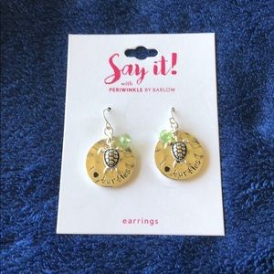 Turtle Earrings NWT -Periwinkle by Barlow